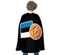 Estonia Rye Bread Estonian Flag Halloween Capes Vampire Party Costume | for Women Men Dress Up Cape Cloak Double Sided Unique Pattern