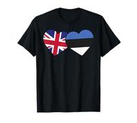 Estonian heritage UK Estonia British Flag Estonia Flag T-Shirt