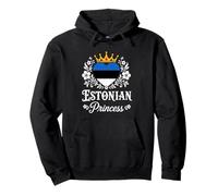 Estonian Princess Estonia Flag Proud Estonian Girl Pullover Hoodie
