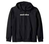 "Estonian Word." Funny Estonian Language Zip Hoodie