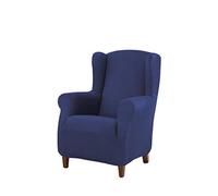 Estoralis Berta | Armchair cover modern design | elastic fabric in blue | for armchair (from 70 to 110 cm) | Maximum adaptation to all types of armchairs