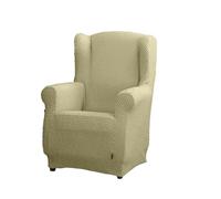 Estoralis Borneo Bi-Elastic Armchair Cover Very Elastic Fabric C-02 Cream for Wing Chairs from 70 to 110 cm Quality Protection Super Adjustable