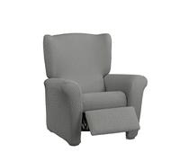 Estoralis Borneo Bi-Elastic Chair Cover Very Elastic Fabric C-09 Light Grey for Relaxing Chairs from 70 to 90 cm Quality Protection Super Adjustable
