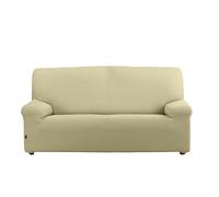 Estoralis | Java | Bi-elastic Sofa Cover | Super Elastic Fabric C-02 Cream | for 4 Seater Sofa from 220 to 260 cm | Quality Protector | Adaptable to All Sofa Types