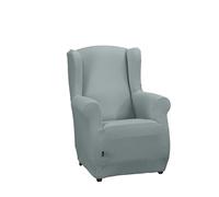 Estoralis Sumatra Bi-Elastic Chair Cover Very Elastic Fabric C-04 Blue for Wing Chairs from 70 to 110 cm Quality Protection Super Adjustable