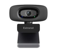 Estranst Autofocus 2K Webcam with Privacy Cover & Noise Canceling Microphone, Works with Zoom Teams YouTube Xbox, External Web Computer Camera for Laptop Mac PC Desktop Monitor