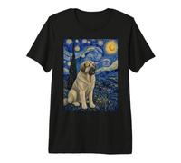 Estrela Mountain Dog Van Gogh Starry Night Premium T-Shirt