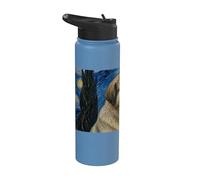 Estrela Mountain Dog Van Gogh Starry Night Stainless Steel Insulated Water Bottle