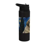 Estrela Mountain Dog Van Gogh Starry Night Stainless Steel Insulated Water Bottle