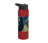 Estrela Mountain Dog Van Gogh Starry Night Stainless Steel Insulated Water Bottle
