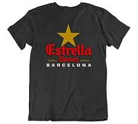 Estrella Damm Beer Barcelona Drink Alcoholgood Deal Mens T Shirt Tee Gift Funny L Black
