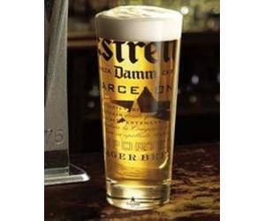 Estrella Damm Half Pint Glasses CE 10OZ / 280ML (Set of 2)