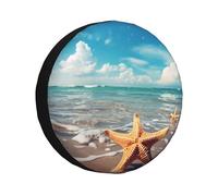 Estrella De Mar En La Playa Funda Para Neumático Durable Coche Vehículo Rueda Funda Antipolvo Neumático Repuesto Cubierta Para Vehículo Remolques Camión