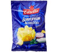Estrella Sour Cream and Onion Crisps, 175 g, Pack of 3