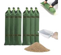 Estresen 6 PCS Sandbags for Flooding with 1 Shovel, Thickened Canvas Sandbags Flood Protection Reusable Water Flood Barrier Sandbags with handles for Door Window Basement 60CM x 20CM