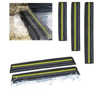 Estresen 6FT-4Pack Water Leak Absorber, Water Barrier for Flooding Sandless Sandbags with Reflective Strips Water Absorbent Sock Flood Barrier for Garage Door Basement against Heavy Rain