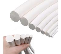 Estresen Silicone Foam Seal Strip Round Dia.12mm x 1M Long, Solid Sponge White Strip Soft Durable for DIY Gasket, Pads, Foam Tubing, Crafts