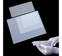 Estresen Silicone Sheet Rubber Mat Silicone Film | Clear | -40 to 180 °C | Ultra-Thin | Ideal for Gaskets and Seals, Keyboard Protective Films, Machine Car Button Protect 50x50CMx0.1mm