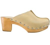 ESTRO Clogs for Women Chef Ladies Shoes Kitchen Wooden Rubber Safety Clogs Mules CDL03 (7 UK, Beige)