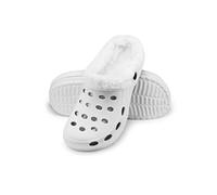 ESTRO Fur Lined Clogs Women - Mens Garden Clogs Lined Gardening Shoes Women Mule Warm Mens Plastic Clog A01