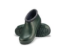 ESTRO Fur Lined Wellies Men - Mens Ankle Wellies Garden Clogs Short Wellington Boots Mens Gardening Clogs Men K042 (7 UK, Dark Green)