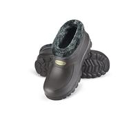 ESTRO Fur Lined Wellies Men - Short Wellies Women Mens Garden Clogs Short Wellington Boots Mens Gardening Clogs Women A16 (9 UK, Grey)