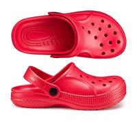 ESTRO Garden Shoes Children's Clogs Boys - Garden Clogs Girls Rubber Shoes Garden Clogs Children's Garden Shoes K055, red, 11.5 UK Child