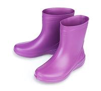 ESTRO Short Wellington Boots Women - Ladies Wellies Short Wellies Womens Rubber Boots for Women Mid Calf CR01 (5 UK, Plum)