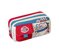 Estuche escolar - Bonito estuche Vintage Con Cremallera | Amplio organizador para niñas, adolescentes, estudiantes universitarios, útiles escolares, neceser de viaje, lápices, marcadores, Lake-blue