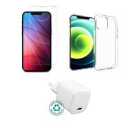 eSTUFF ES-KIT-IPH13 Smart Device Chargers Kit - Charger, Cover, Glass