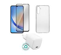 eSTUFF ES-KIT-SAMGALA15 Smart Device Chargers Kit with Charger, Cover, Glass