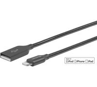 eSTUFF ES601165 Lightning Cable 1.5m - MFI Certified Metal Jacket USB-A Grey