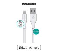 eSTUFF ES601270 MFi-Certified Lightning to USB-A Cable 2m Recycled TPE White