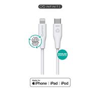 eSTUFF ES602170-BULK INFINITE USB-C to Lightning Cable 1m White MFI Certified