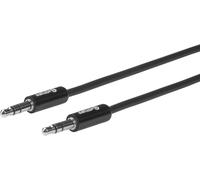 eSTUFF ES608001 Audio Cable - 0.5m 3.5mm Male to Male Black