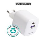 eSTUFF ES637065 USB-C Charger 67W PD GaN White Indoor