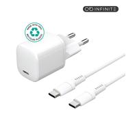 eSTUFF ES637600 Charger Kit - 20W USB-C PD 1.5m Cable White Indoor