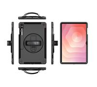 eSTUFF OHIO Defender Case with Hand Strap & Shoulder Strap for Samsung Galaxy Tab S12 Ultra / S11 Ultra - Black