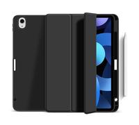 eSTUFF ES68201251-BULK MIAMI Pencil Folio Case for Apple iPad 11th/10th Gen Black/Clear