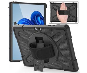 eSTUFF ES68290010-BULK Rugged Defender Case for Microsoft Surface Go, Black
