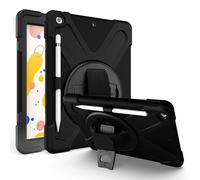 eSTUFF ES683050-BULK Full Body Defender Case for iPad 10.2, Black