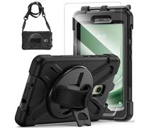 eSTUFF ES683614-BULK Rugged Full Body Tablet Case with Screen Protector Black