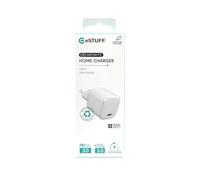 eSTUFF Infinite USB-C Charger EU PD 20W. 1 x USB-C. White, ES635025, MHJE3ZM/A (20W. 1 x USB-C. Recycled Plastic)