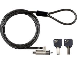 eSTUFF Master Keyed Security Cable Lock for K-Slot, 4.5 mm x 1.8 m - Black, 25 Pack + 2 Master Keys (GLB220101-M)