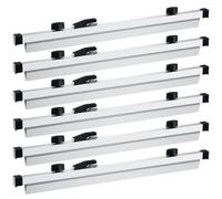 Estune 6 Pcs Blueprint Hanging Clamps Binding Strips Storage for Construction Paper Poster Plans Drawings Arts(18 Inches)