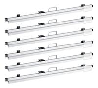 Estune Blueprint Hanging Clamps Binding Strips Storage for Construction Paper Poster Plans Drawings Arts (6, 42 Inches)