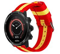 ESTUYOYA 24mm Strap compatible with Suunto 9 Baro Spain Rojigualda