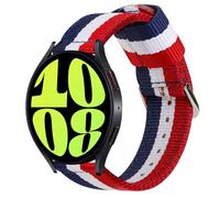 ESTUYOYA Strap Compatible with Samsung Galaxy Watch 7/6/5/4/FE 44mm 40mm/6 Classic/5 Pro/4 Classic, Nylon Strap with France Flag 20mm