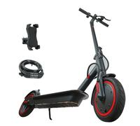 ESTVELO All-Terrain Tire Electric Scooter 8.5'' Pneumatic Tires,Dual Brake System Electric Scooter For Adults & Teens Up To 30km Autonomy, Maxload 120kg (500W-30KM+Lock+Phone holder)
