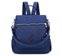 Estwell Women Backpack Ladies Rucksack Handbag Anti-theft Waterproof Nylon School Bag Travel Casual Daypack Fashion Shoulder Bag, Dark Blue